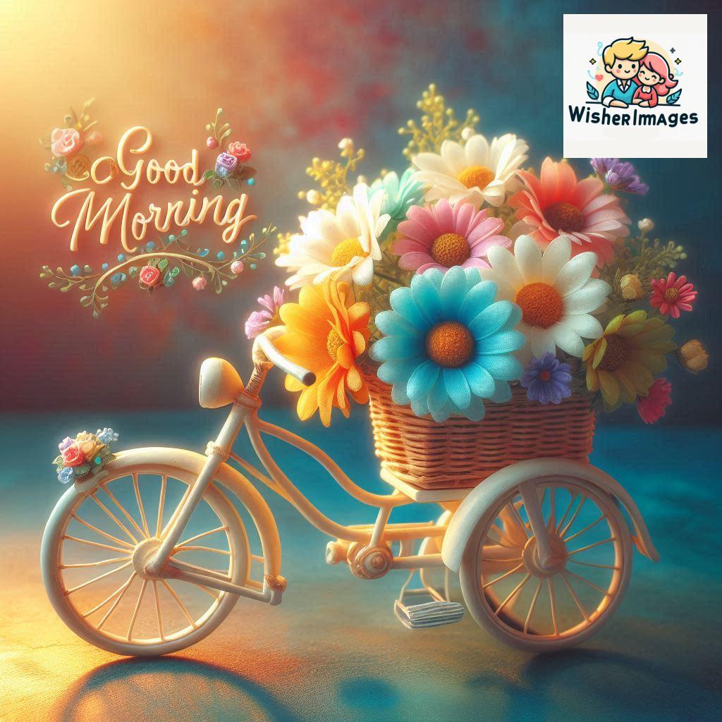 free good morning images for whatsapp miniature bicycle with flowers good morning sunrise.jpg (146)