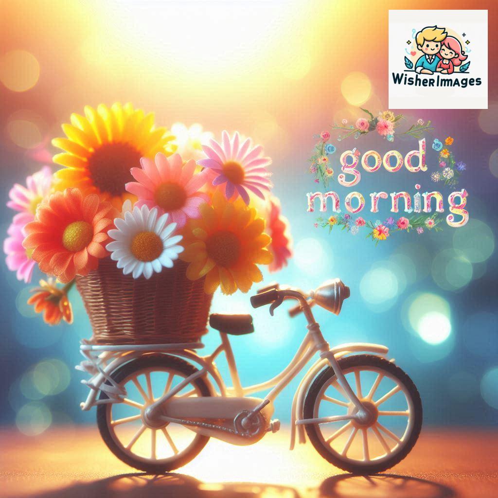 free good morning images for whatsapp miniature bicycle with flowers good morning sunrise.jpg (169)