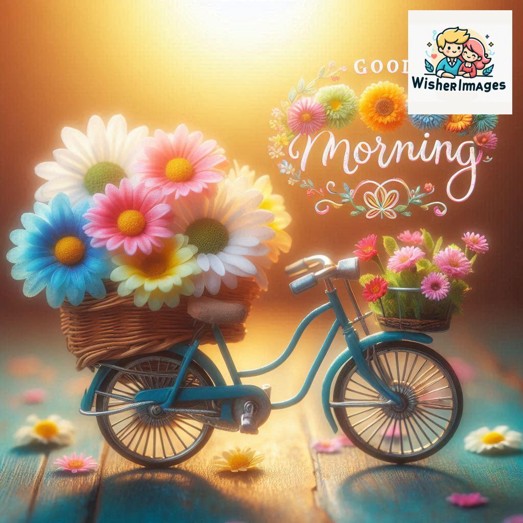 free good morning images for whatsapp miniature bicycle with flowers good morning sunrise.jpg (179)