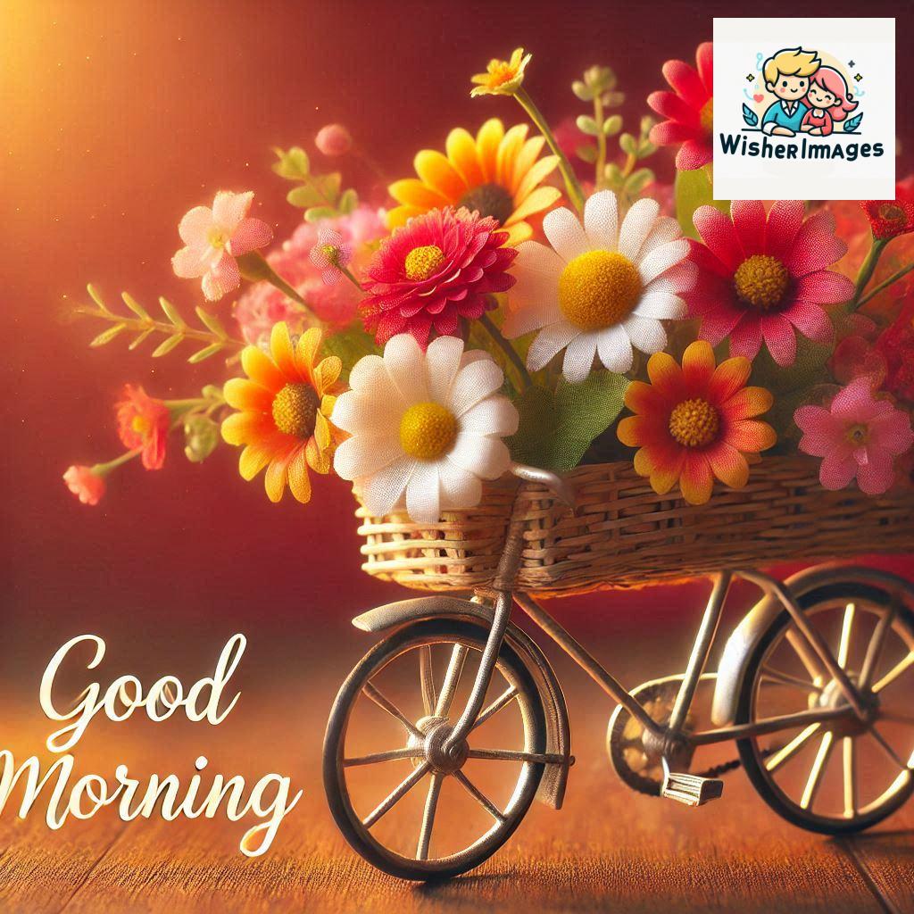 free good morning images for whatsapp miniature bicycle with flowers good morning sunrise.jpg (18)