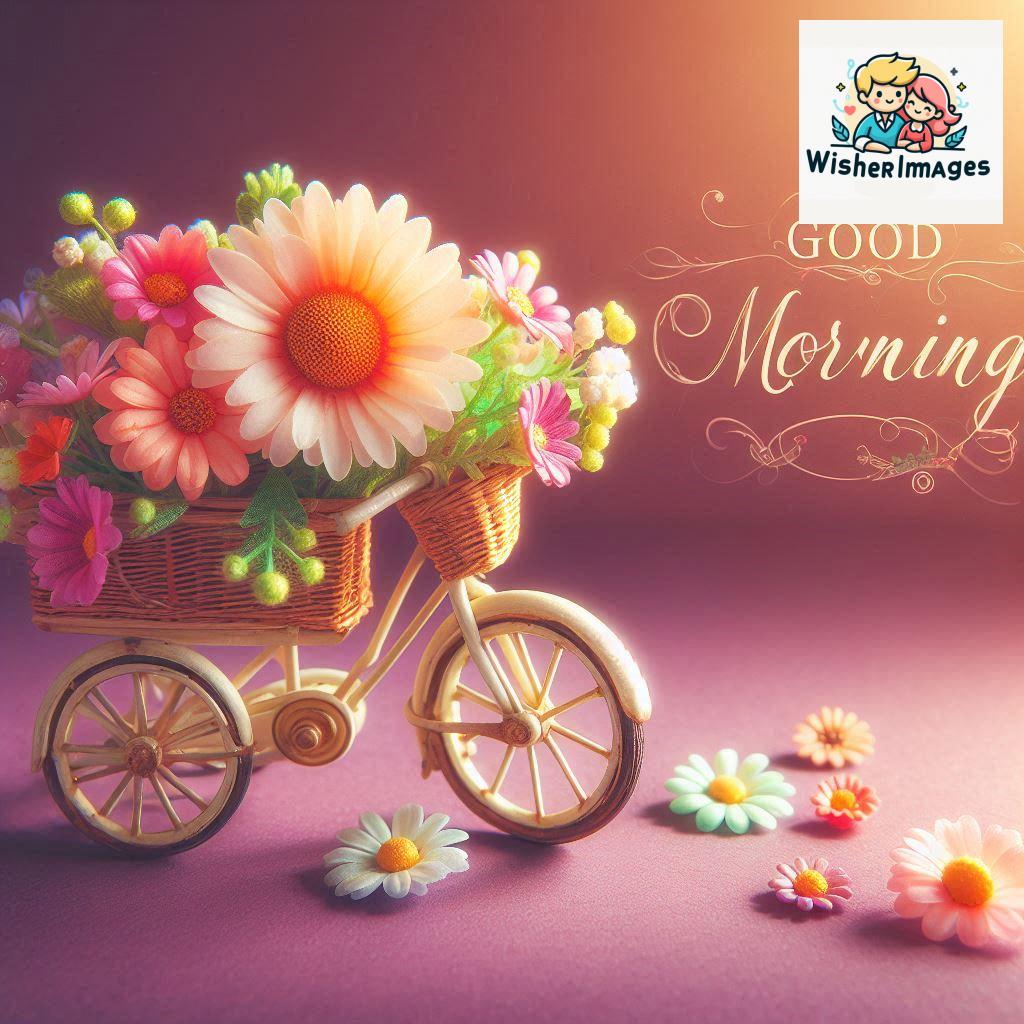 free good morning images for whatsapp miniature bicycle with flowers good morning sunrise.jpg (181)