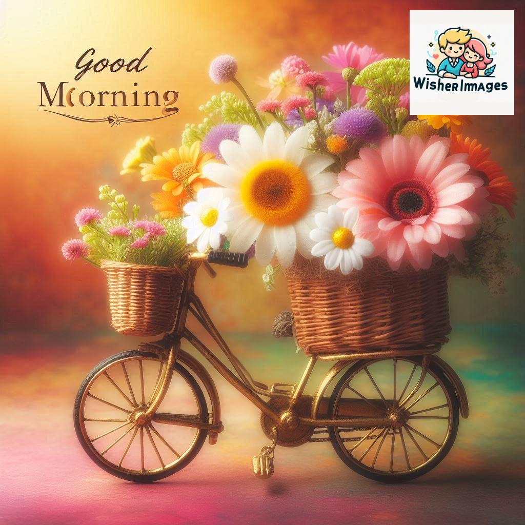 free good morning images for whatsapp miniature bicycle with flowers good morning sunrise.jpg (188)