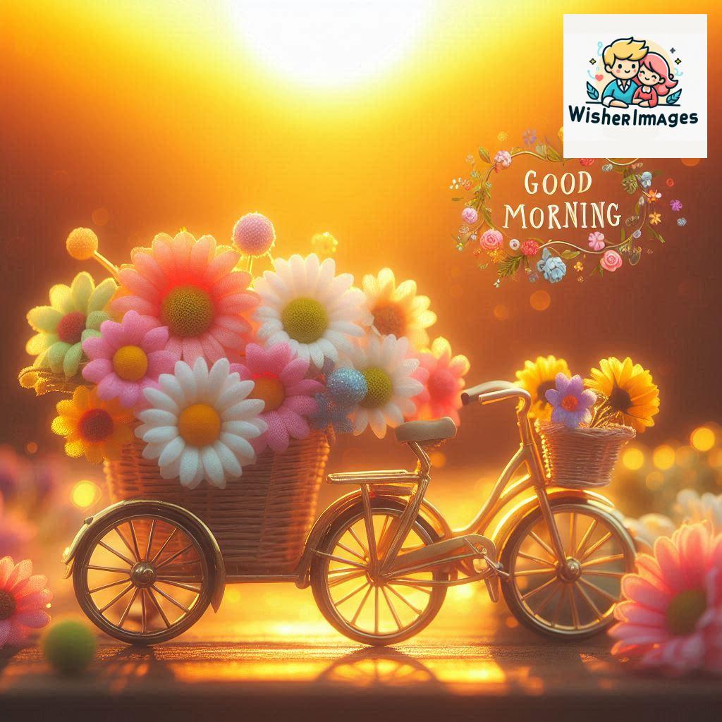 free good morning images for whatsapp miniature bicycle with flowers good morning sunrise.jpg (196)