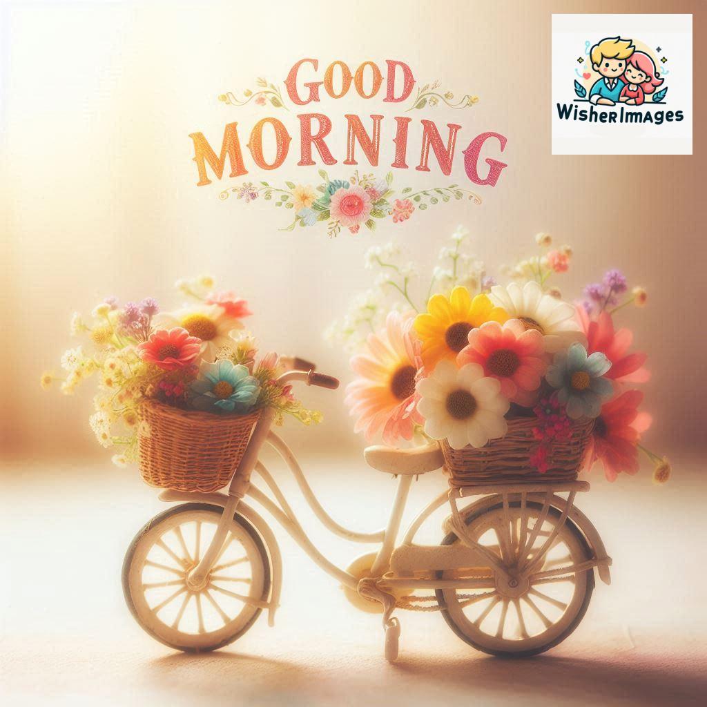 free good morning images for whatsapp miniature bicycle with flowers good morning sunrise.jpg (206)