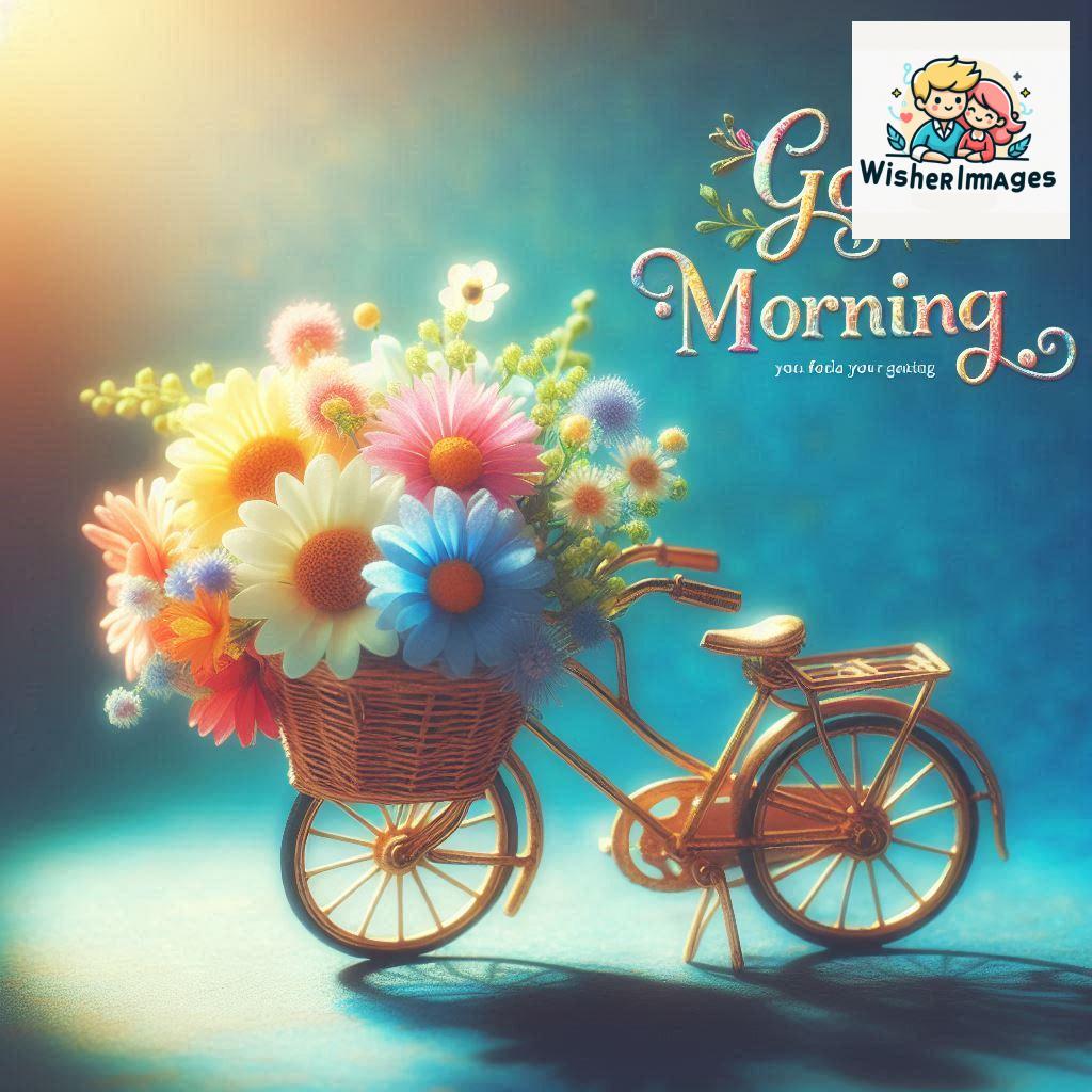 free good morning images for whatsapp miniature bicycle with flowers good morning sunrise.jpg (3)