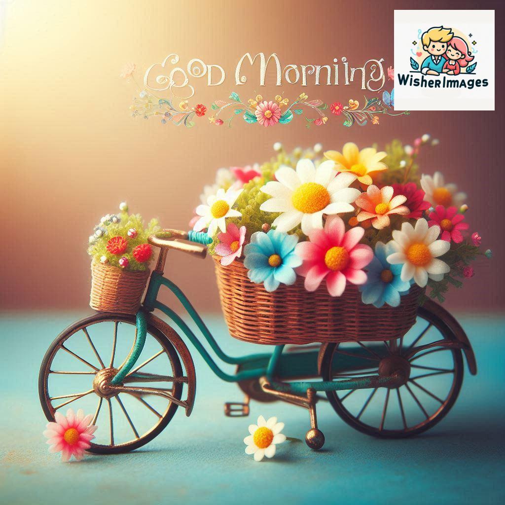 free good morning images for whatsapp miniature bicycle with flowers good morning sunrise.jpg (4)