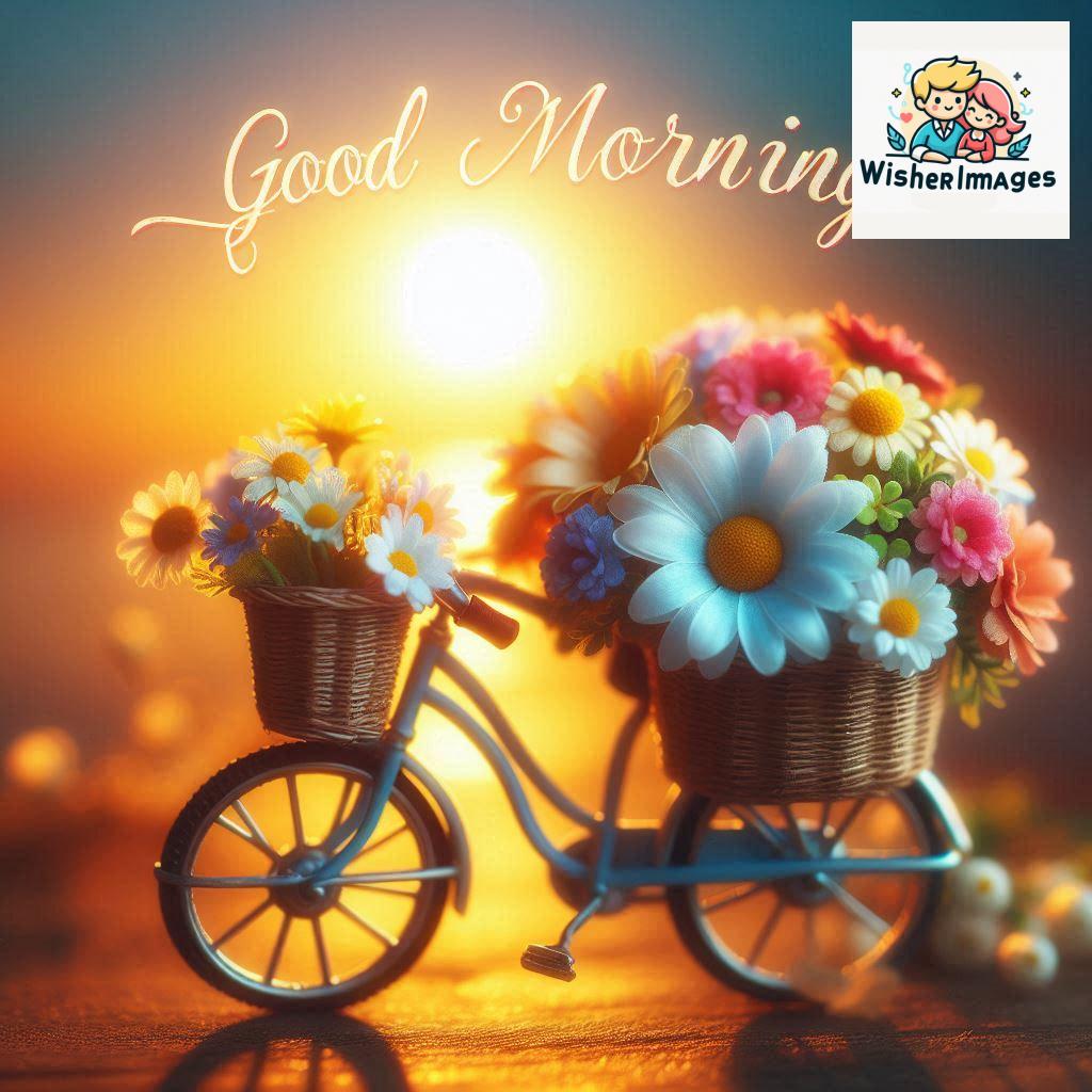 free good morning images for whatsapp miniature bicycle with flowers good morning sunrise.jpg (50)