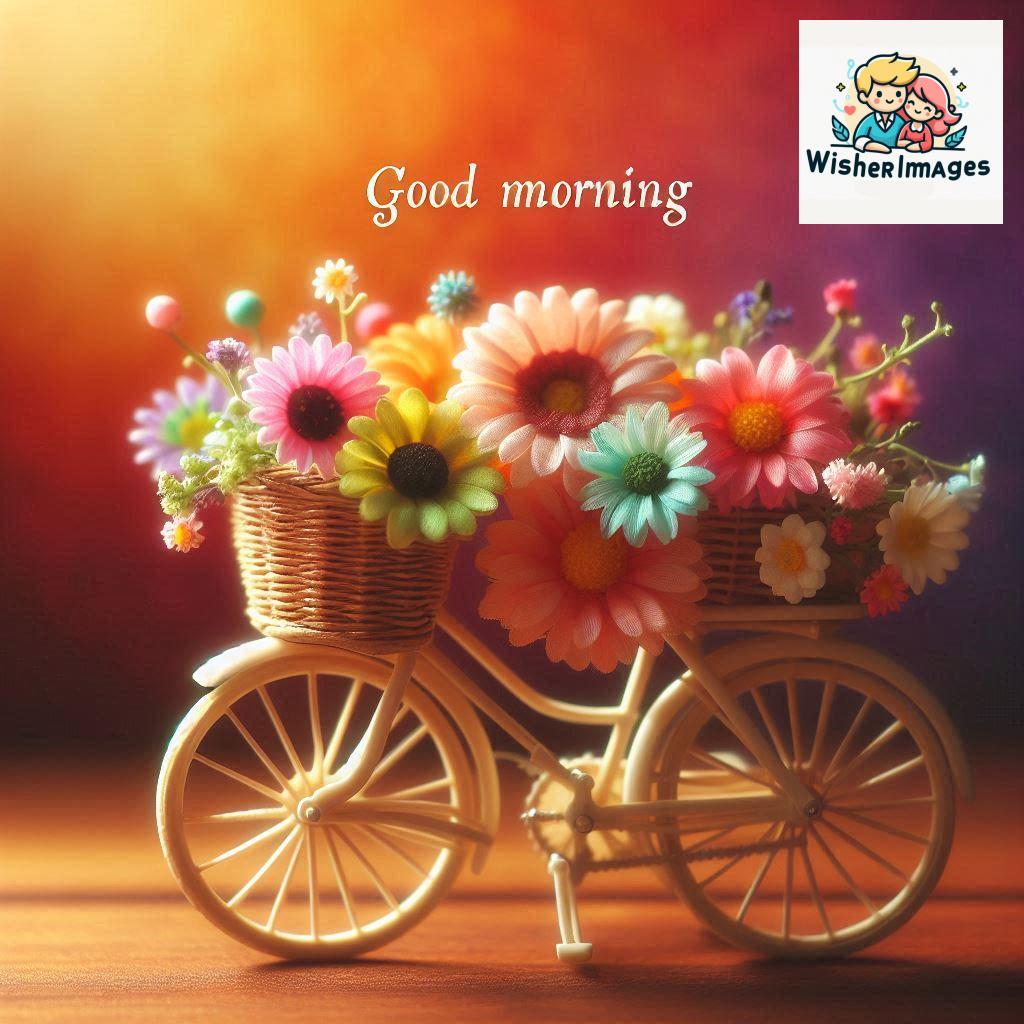 free good morning images for whatsapp miniature bicycle with flowers good morning sunrise.jpg (53)