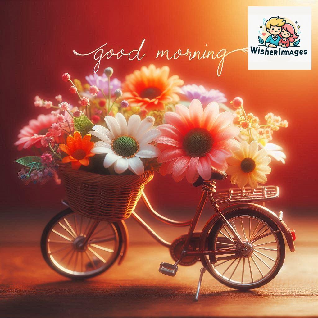 free good morning images for whatsapp miniature bicycle with flowers good morning sunrise.jpg (62)