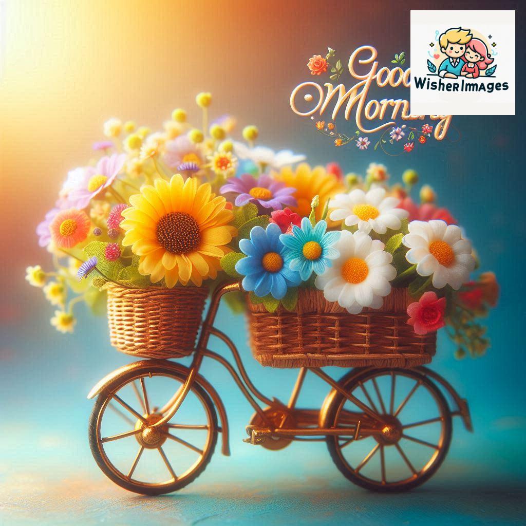 free good morning images for whatsapp miniature bicycle with flowers good morning sunrise.jpg (66)