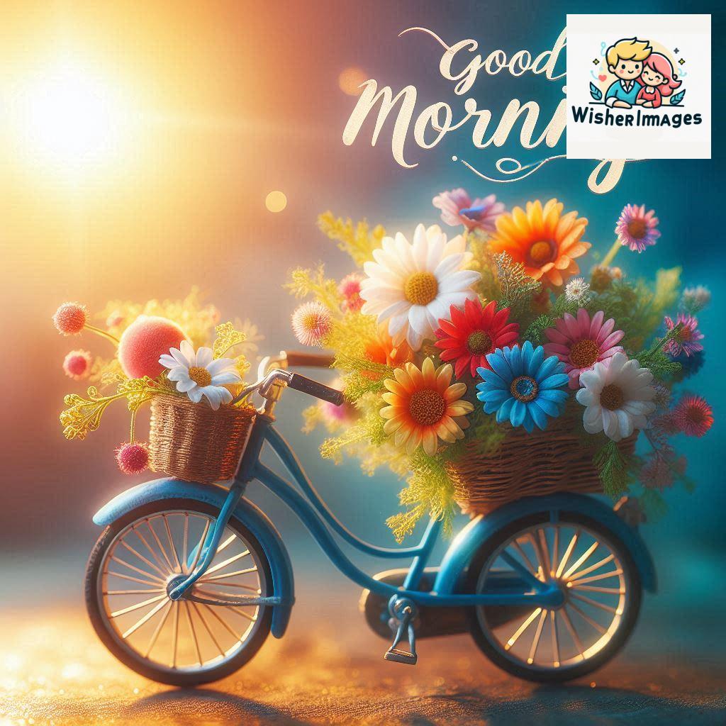 free good morning images for whatsapp miniature bicycle with flowers good morning sunrise.jpg (82)