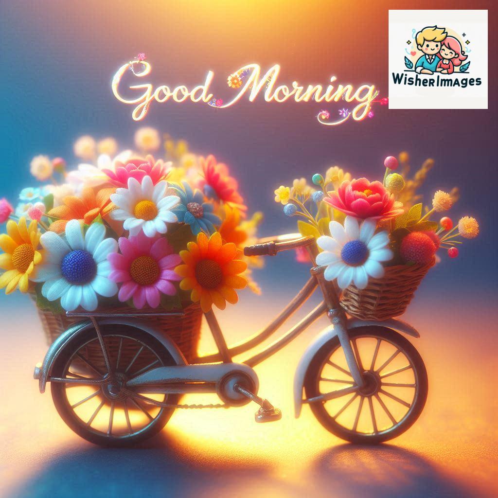 free good morning images for whatsapp miniature bicycle with flowers good morning sunrise.jpg (88)