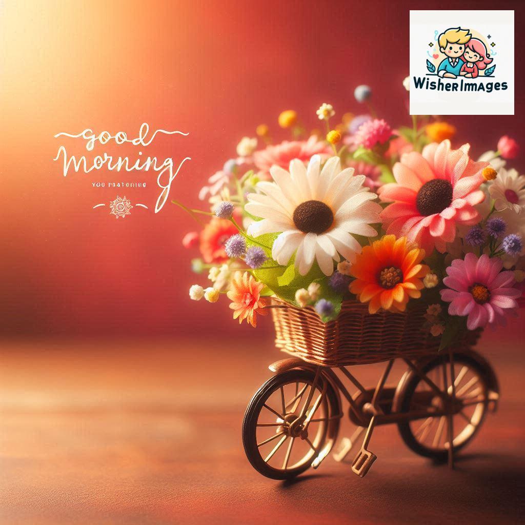 free good morning images for whatsapp miniature bicycle with flowers good morning sunrise.jpg (9)