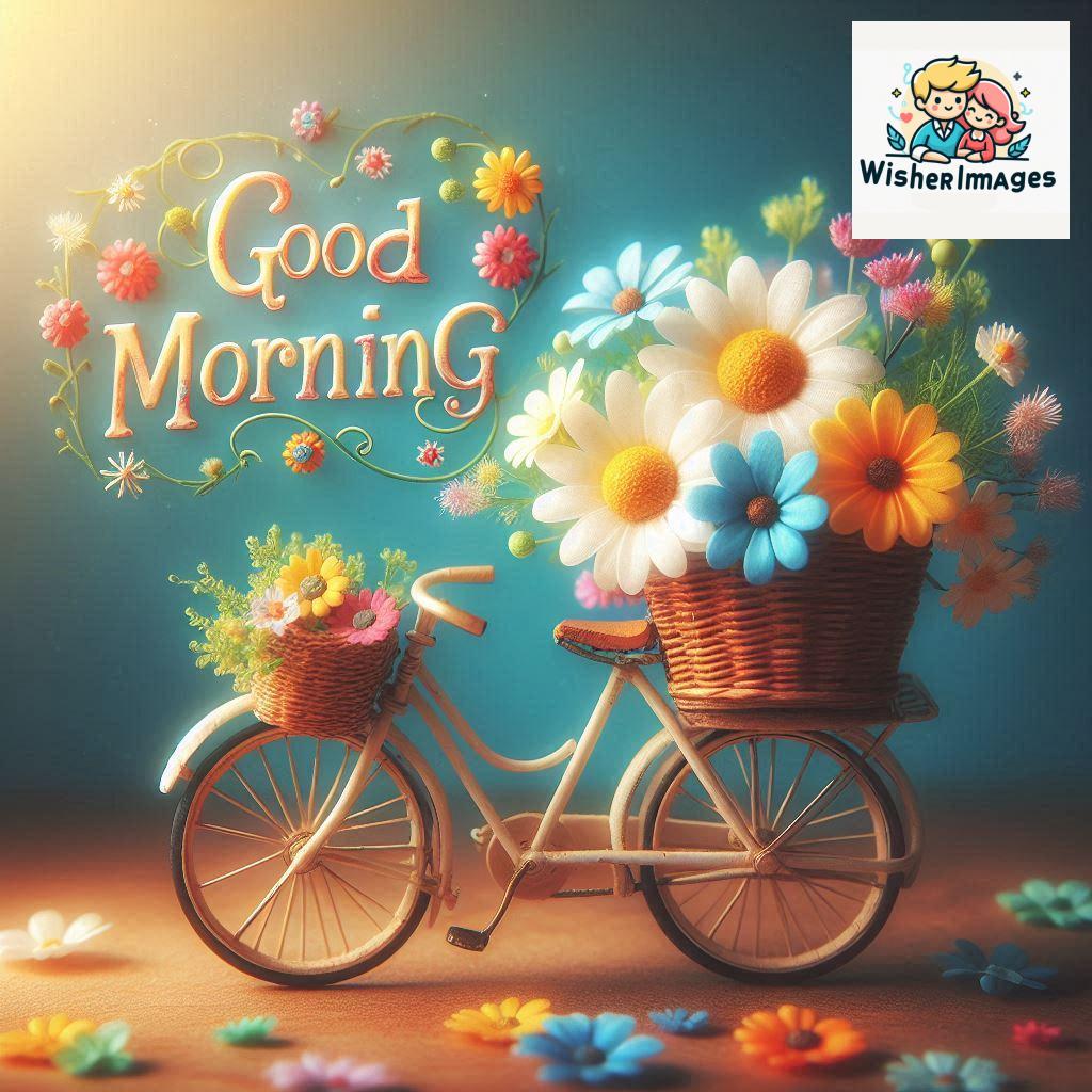 free good morning images for whatsapp miniature bicycle with flowers good morning sunrise.jpg (97)