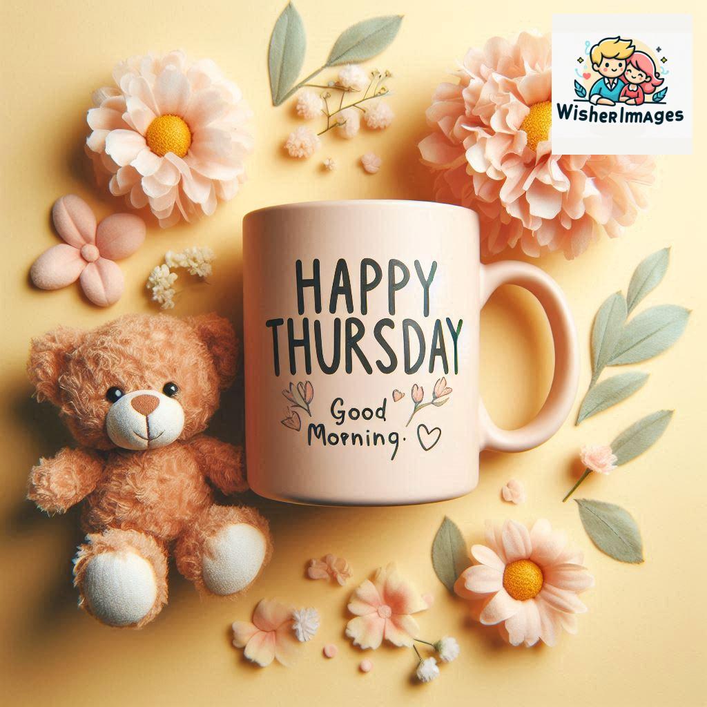 happy thursday good morning images for whatsapp in english thursday good morning images with cup flowers (15)