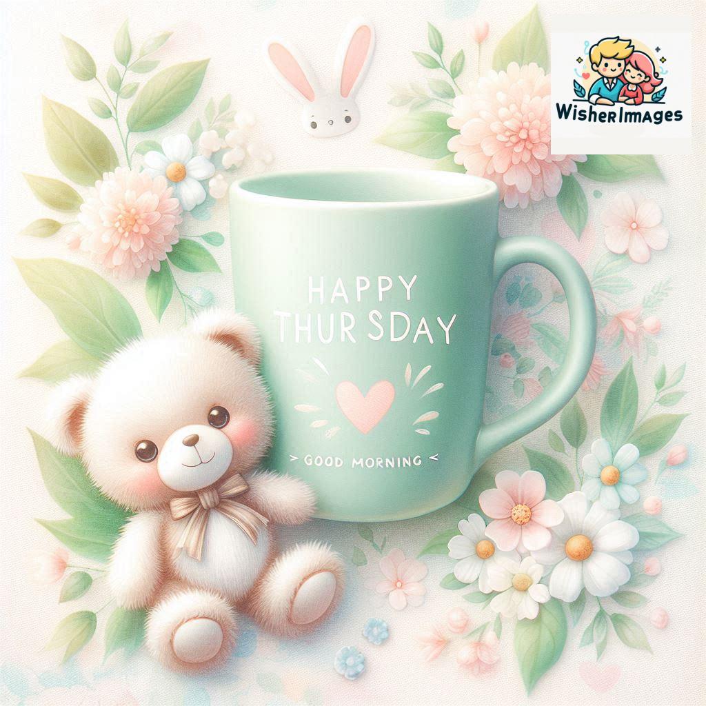 happy thursday good morning images for whatsapp in english thursday good morning images with cup flowers (29)