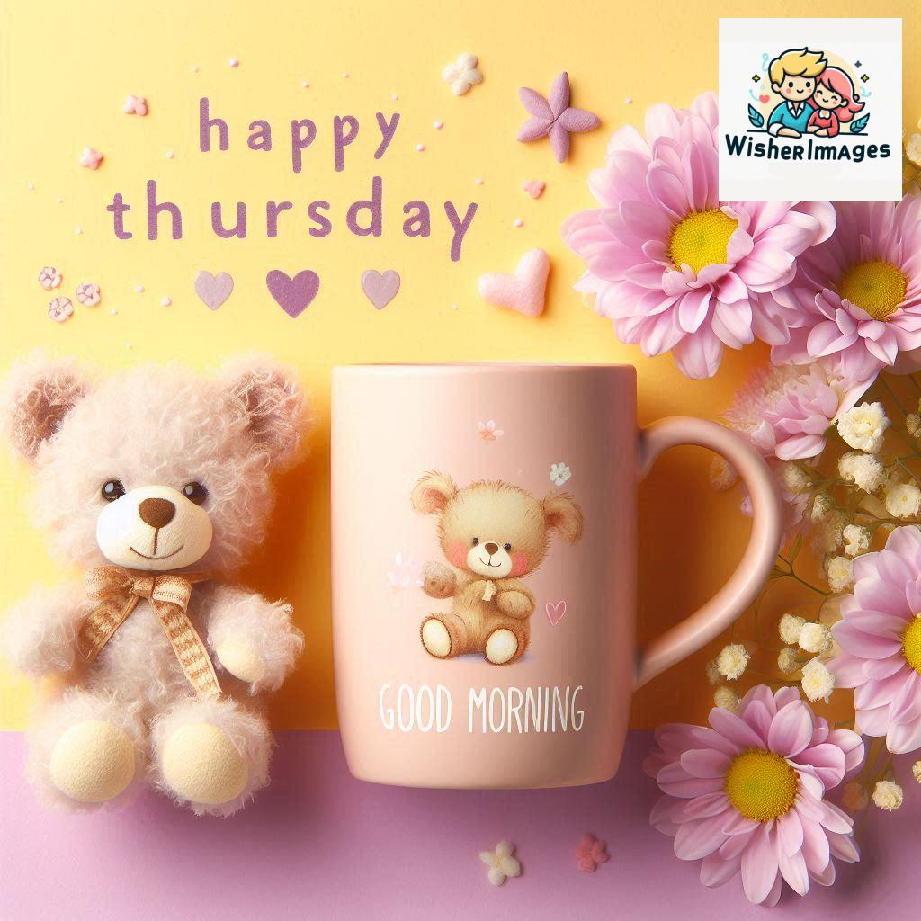 happy thursday good morning images for whatsapp in english thursday good morning images with cup flowers (4)