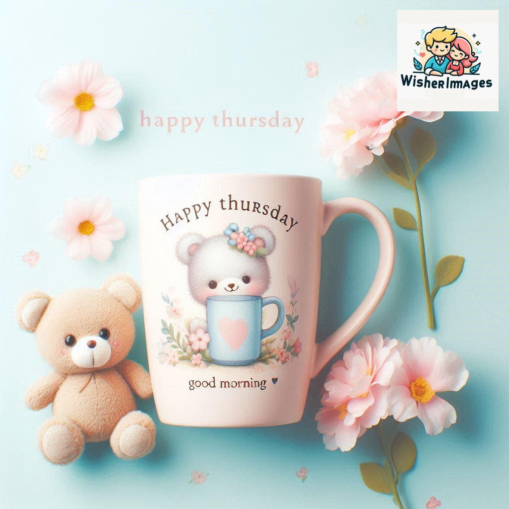 happy thursday good morning images for whatsapp in english thursday good morning images with cup flowers (75)