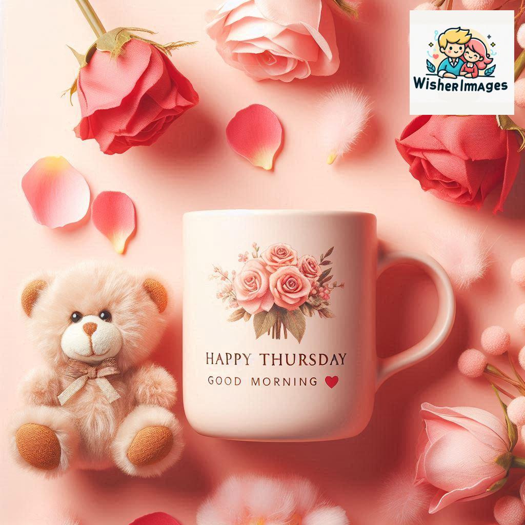 happy thursday good morning images for whatsapp in english thursday good morning images with cup flowers (97)